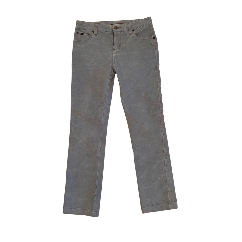 Quiksilver Blue/Grey Straight-Leg Cord Y2K